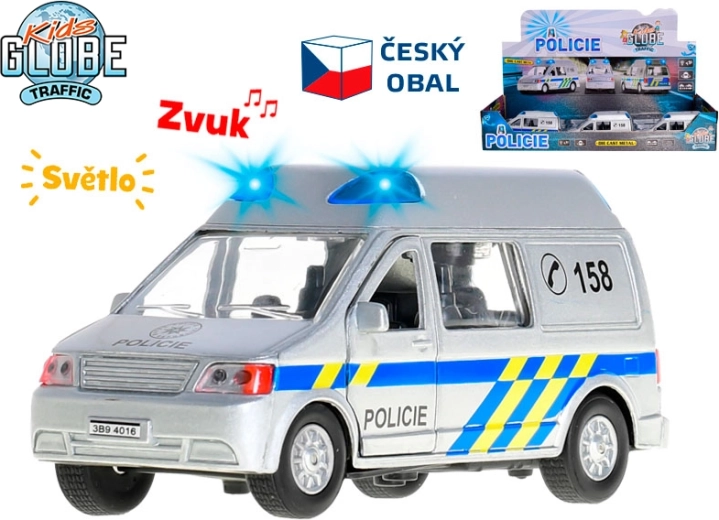 Kids Globe Traffic Polizeibus mit Lichtern und Geräuschen 14 cm