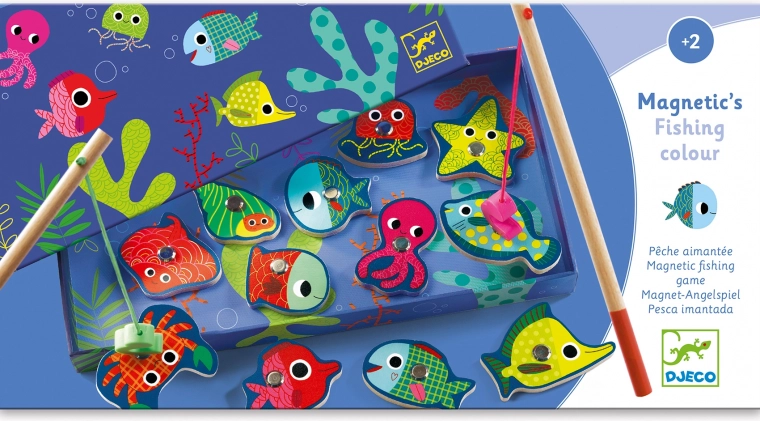Angeln mit bunten Fischen Djeco