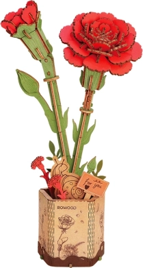 ROWOOD 3D Holzpuzzle Rote Nelke