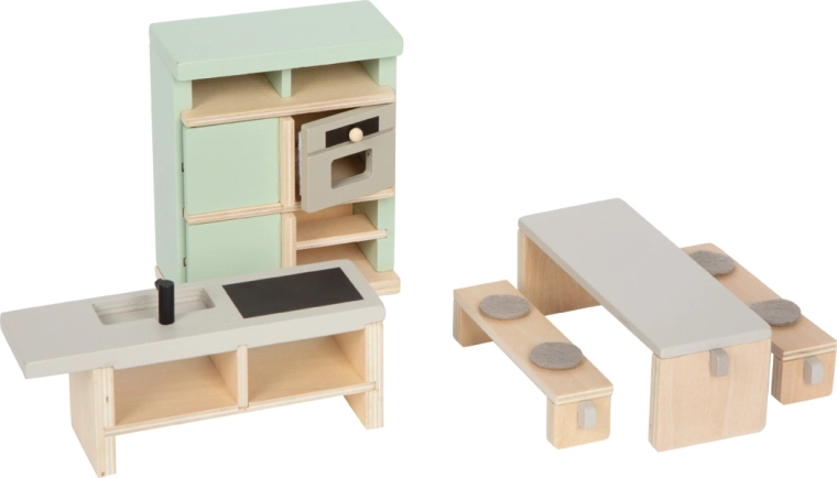 Moderne Küche und Essbereich