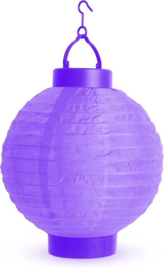 Violetter faltbarer LED-Lampion