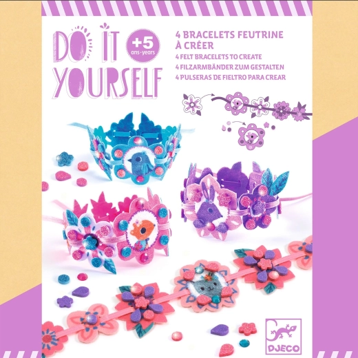 DIY-Set zur Herstellung glitzernder Freundschaftsarmbänder DJECO