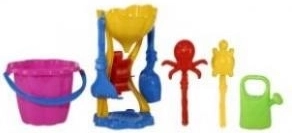Sandspielset mit Mühle, Förmchen und Gießkanne