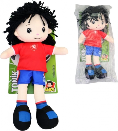 Textilpuppe Toník Fußballspieler