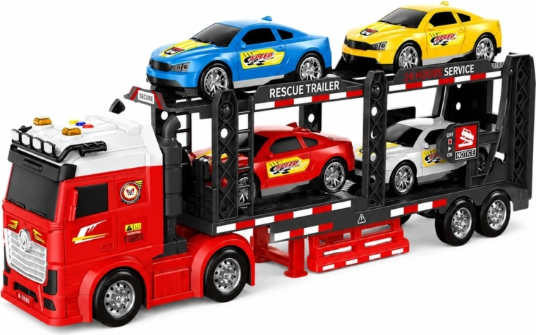 Zweistock-Autotransporter für 4 Fahrzeuge