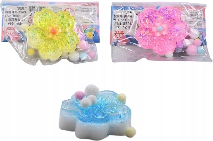 Quetsch-Antistress-Spielzeug in Blumenform (Display 12 Stk.)