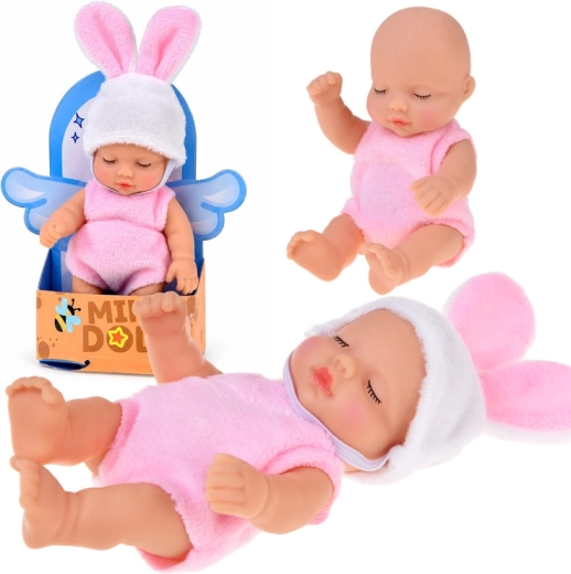 Mini-Babypuppe Häschen 11 cm