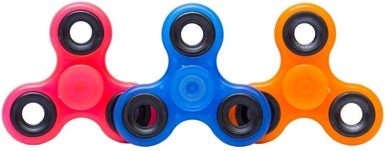 Fluoreszierender Fidget Spinner 7,5 cm - 1 Stück