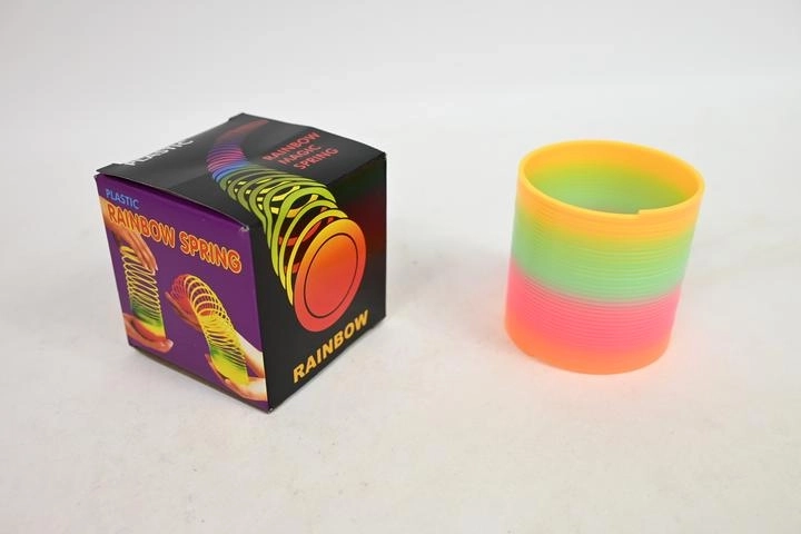 Regenbogen-Slinky-Feder in Box