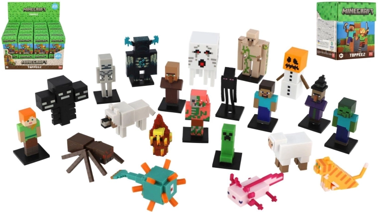 Minecraft 3D Toppeez Sammelfigur in einer Blind Box - 1 Stück