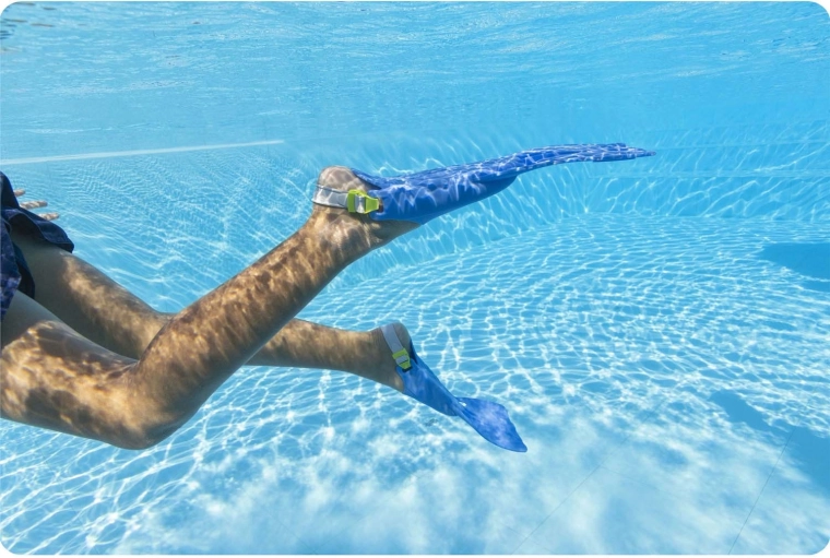 Verstellbare Flossen für leichteres Vorankommen