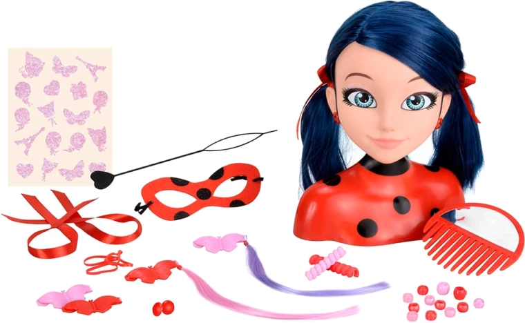 30 Accessoires inklusive Klip-in-Strähnen und Perlen