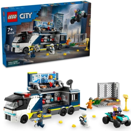 LEGO City Polizeilastwagen mit kriminaltechnischem Labor