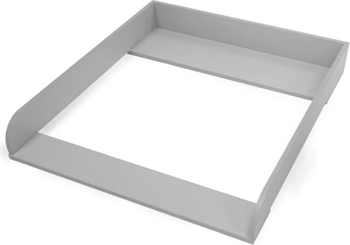 Wickelaufsatz grau – Holzaufsatz kompatibel mit IKEA