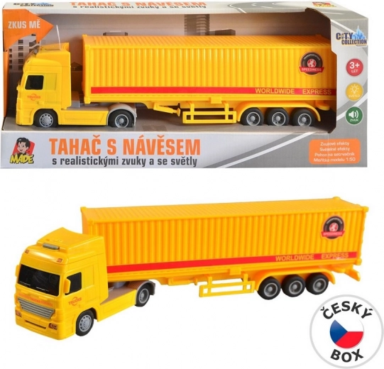 Lkw mit Schwungradcontainer