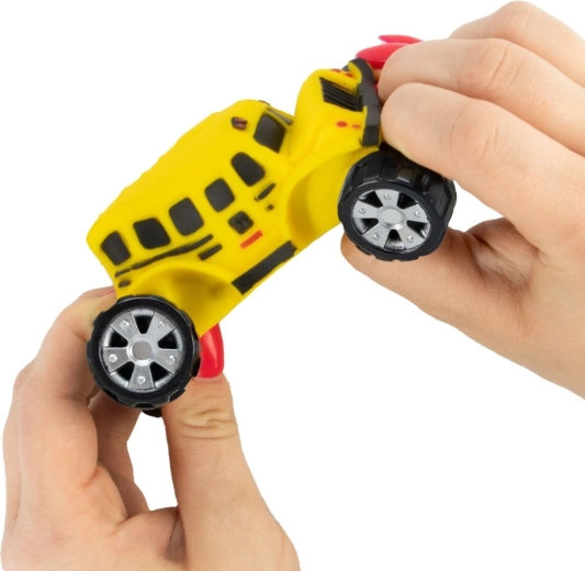 Quetschen, dehnen, Form wiederherstellen