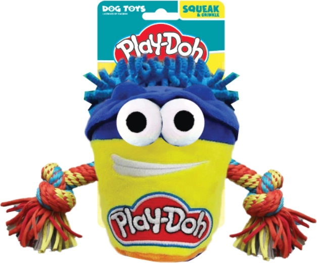 Plüsch-Ziehspielzeug für Hunde HASBRO Play-Doh mit Seil 18 cm