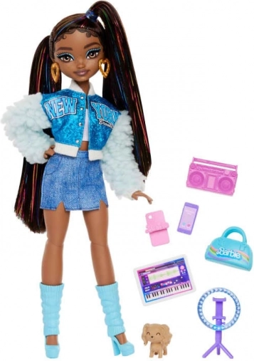 Barbie Dream Besties Brooklyn – Modepuppe mit Zubehör
