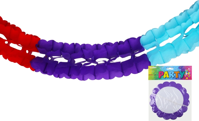 Bunte Papiergirlande 3 m