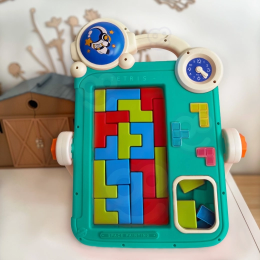 Spiel zum Zusammensetzen von Formen im Stil von Tetris