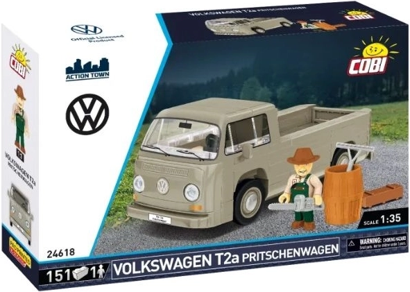 COBI Volkswagen T2a Pritschenwagen Bausatz 1:35 mit Figur
