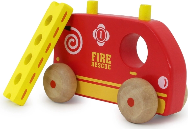 Feuerwehrauto mit abnehmbarer Leiter