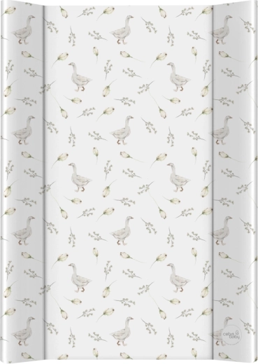Ceba baby weiche Wickelauflage mit seitlichen Rändern Basic Goose 50 × 70 cm
