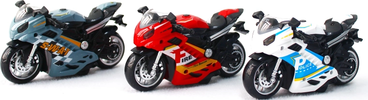 Rettungsmotorrad mit Sound und Licht – 3 Varianten