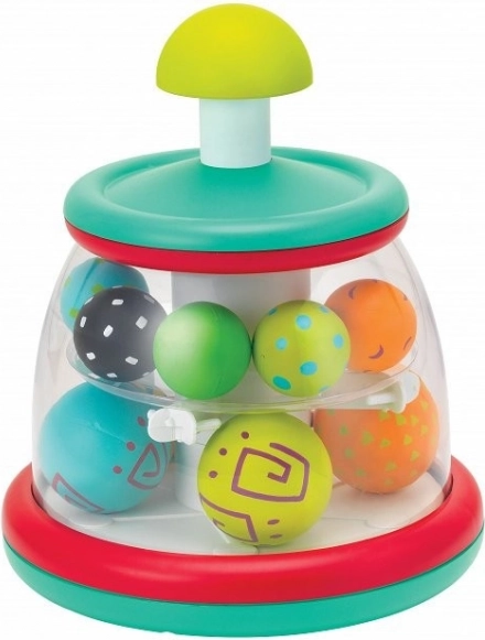 Bunte Kreisel mit Kugeln