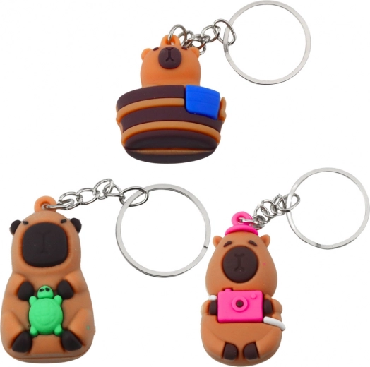 Schlüsselanhänger Kapibara aus Silikon