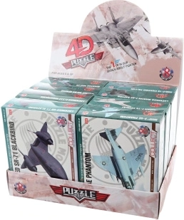 Faltbares 4D-Flugzeug – Bausatz für Kinder 8+ (8 Stück im Set)