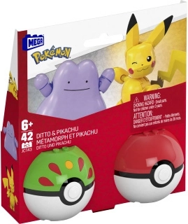 MEGA Pokémon Poké Ball Pikachu & Ditto – Bauset 42 Teile