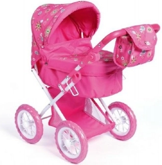 Puppenwagen mit Stauraum und Tasche