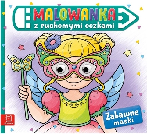 Lustige Ausmalbilder mit Wackelaugen – Masken