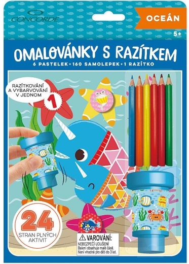Malbuch mit Stempel CONCORDE Ozean