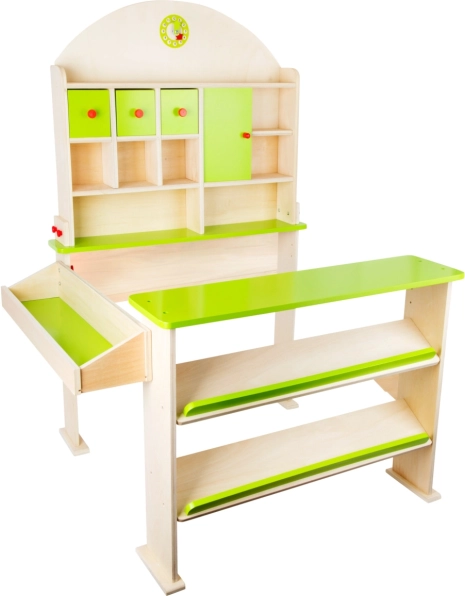 Grüner Holz-Kinder-Verkaufsstand - Small Foot