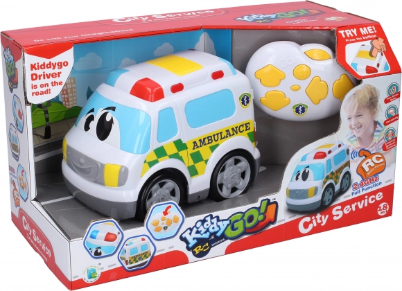 Kinder-RC-Krankenwagen mit Effekten 19 cm