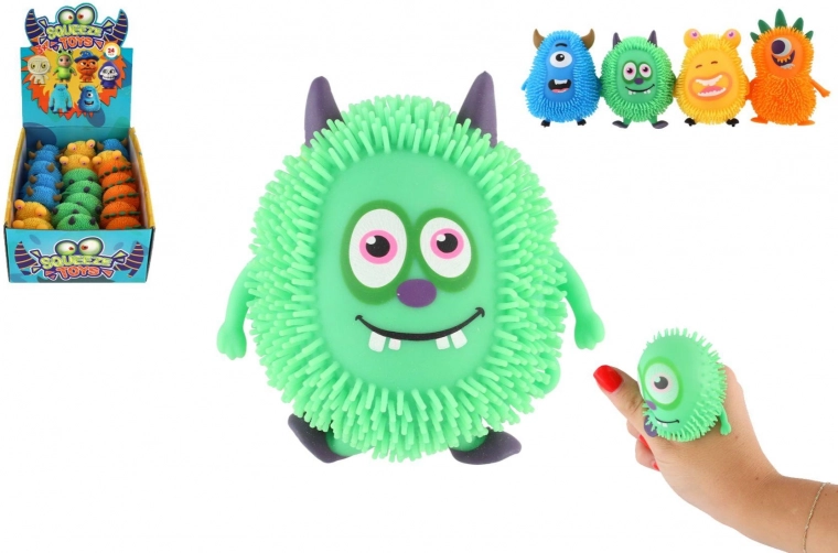 Anti-Stress Silikon-Monster zum Ziehen und Drücken 9 cm