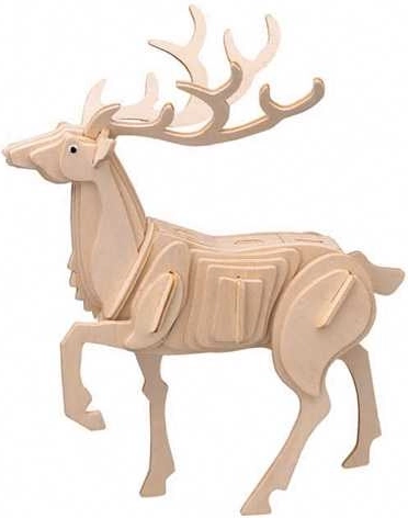Woodcraft Holz-3D-Puzzle Hirsch