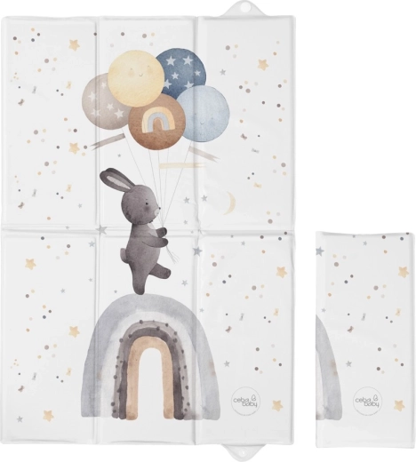 Ceba baby Reise-Wickelunterlage Basic Rainbow Walk 60 × 40 cm