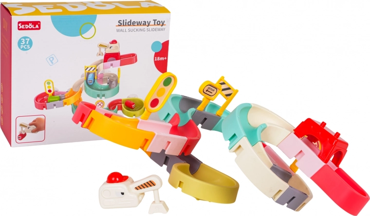 Saugender Bade-Rennrutschen-Set mit 37 Teilen