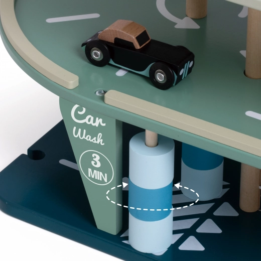 Autowaschanlage und Tankstelle für realistisches Spiel