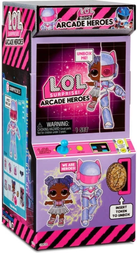 Verpackung wie ein Arcade-Spiel und Spaß beim Auspacken