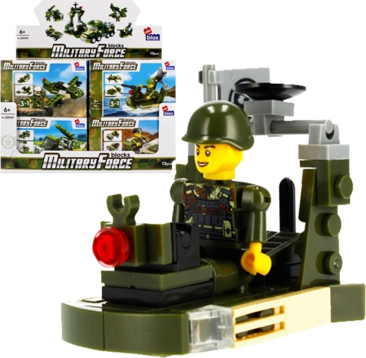Militärische Bausätze mit Minifigur – 4 Varianten