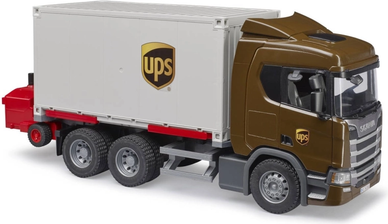 Detailliertes Scania-Modell in UPS-Farben