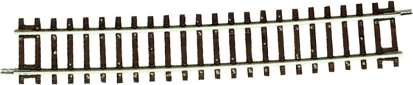 Roco Line gebogenes Gleis mit Holzschwellen