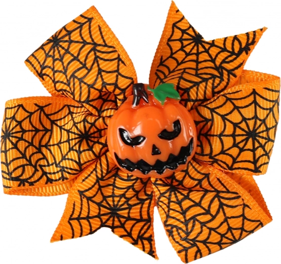 Haarklammer Orange Kürbis