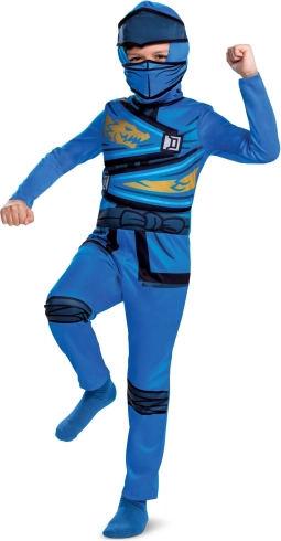 Lego Ninjago Kostüm Jay für Kinder 7–8 Jahre