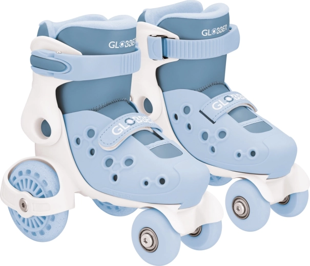 Globber Kinder-Vierrollen-Skates Learning Skates verstellbar 26–29 aschblau