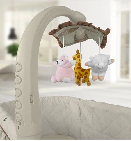 Beruhigendes Mobile mit Melodien, Vibrationen und Nachtlicht